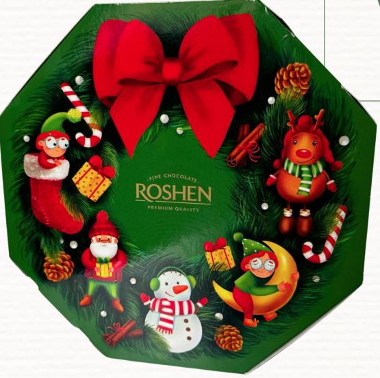 "РІЗДВЯНИЙ ВІНОК" ROSHEN 472г.